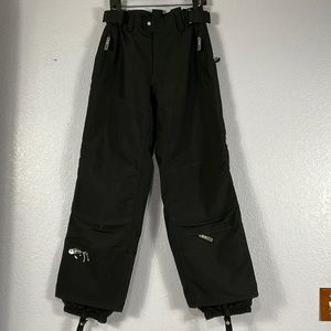 DESCENTE DNA SHELL Black LINED SNOW PANTS sz 10